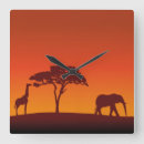Recherche de savane horloges Animaux sauvages