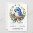 Recherche de oiseau chanteur invitations Aquarelle