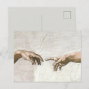 Search for the creation of adam postcards Michelangelo hands