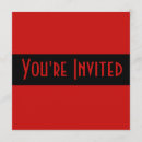 Search for plain red invitations Contemporary