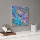 Search for stained glass pattern clocks Blue