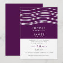 Search for purple waves invitations Colourful