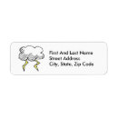 Search for storm return address labels Rain