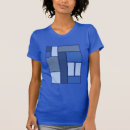 Recherche de carré bleu tshirts Abstrait