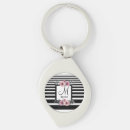 Search for white floral keychains Black and white stripes