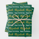Search for 21st birthday wrapping paper Elegant