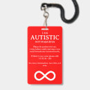 Search for autisme badges Red
