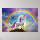 Search for cute rainbow unicorn posters Colourful