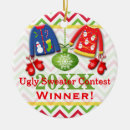 Search for contest ornaments Santa