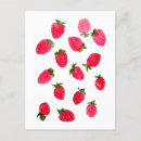 Recherche de motif fraise cartes postales Nourriture