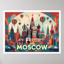 Search for moscow travel posters Illustration