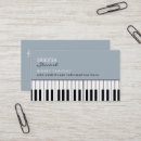 Recherche de piano business cards Claviers