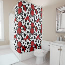 Search for black white and red shower curtains Pattern