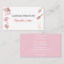 Recherche de ustensiles cartes visite Rose
