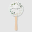 Search for rustic wedding hand fans Gold
