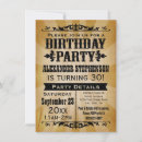 Search for mens 30th birthday invitations Western