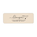 Search for champagne return address labels Rustic