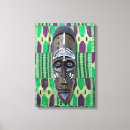 Search for african tribal canvas prints Blue