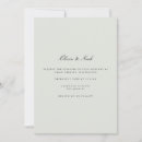 Search for black and sage wedding invitations Minimal
