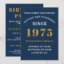 Search for for him 50th birthday invitations Blue
