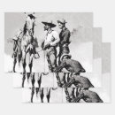 Search for cavalry gift wrap Western