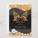 Recherche de masquerade birthday invitations Noir et or