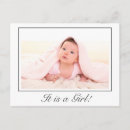 Search for baby announcement postcards Minimalist
