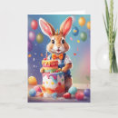 Recherche de lapin mignon vœux cartes Parti
