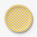 Search for yellow gingham plates Easter