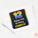 Search for 12th birthday stickers 12 years old