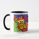 Recherche de héros comiques tasses Rétro