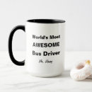 Recherche de conducteurs mugs bouteilles Chauffeur de bus