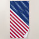 Search for red white blue beach towels America