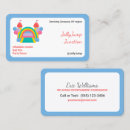 Search for bounce house business cards Bouncy