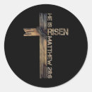 Search for jesus is risen stickers Cross