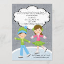 Search for ice skating birthday invitations Skates