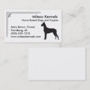 Search for great dane business cards Silhouette