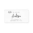 Search for family last name return address labels Minimalist