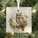 Search for white owl ornaments Brown