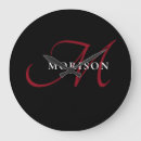 Search for red and black clocks Chic