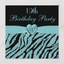 Recherche de 19ème anniversaire invitations Teen girl