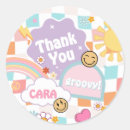 Search for rainbow retro stickers Young wild and three