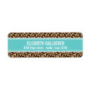 Search for leopard print return address labels Cute
