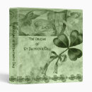 Search for st patricks day binders Shamrocks