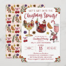 Search for secret santa party invitations Red and white