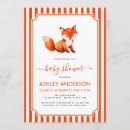Search for watercolor fox baby shower invitations Cute