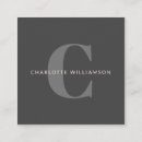 Search for charcoal business cards minimalist