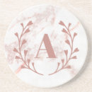 Search for pink marble coasters Initial