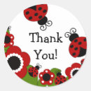 Search for ladybug thank you stickers Birthday
