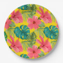Recherche de hibiscus paper plates Luau